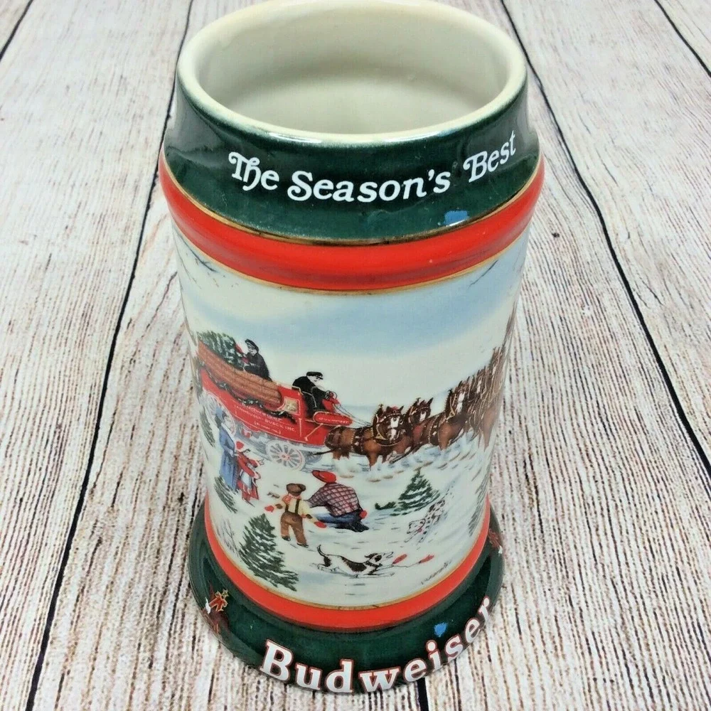 Budweiser holiday stein